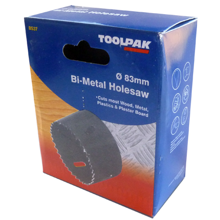 Holesaw Bi- Metal 83mm Toolpak 